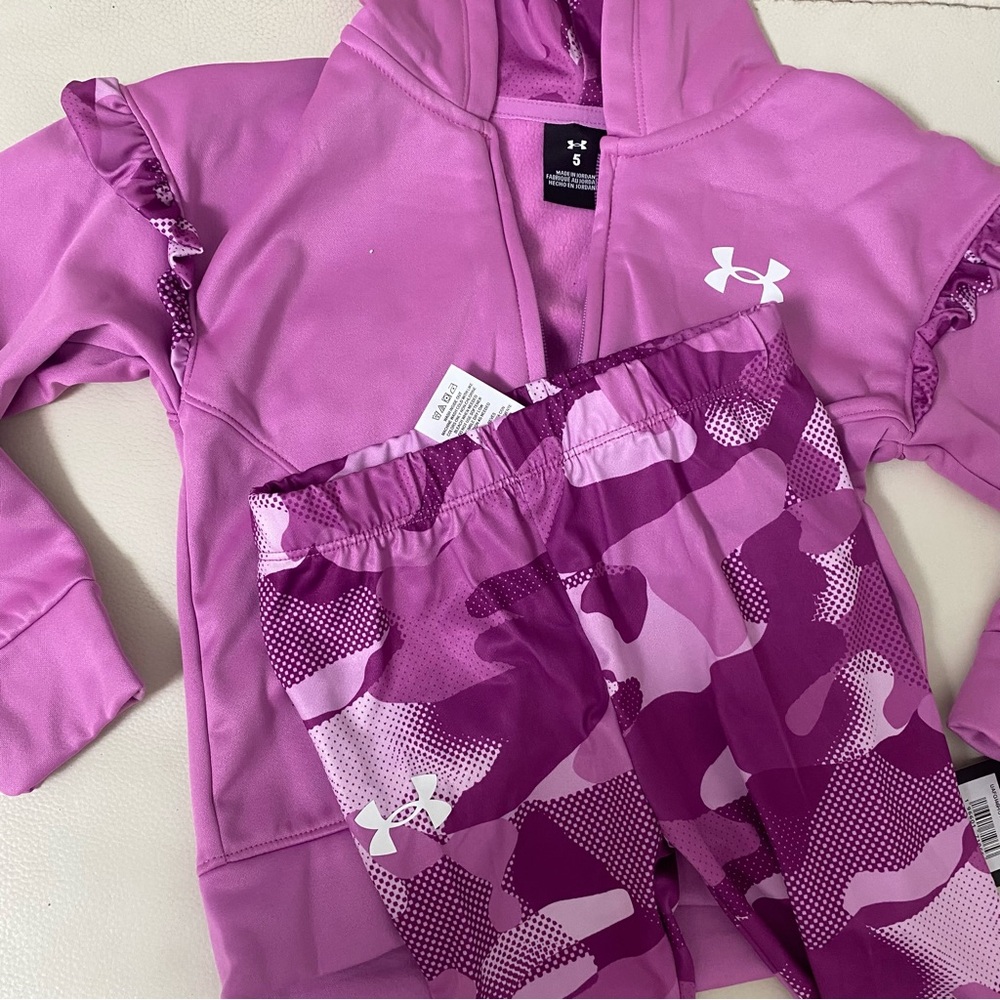 Under Armour pink camouflage cute legging warm set 7235 - Picture 3 of 6